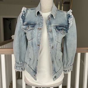 NWT Generation Love Gabby Denim Jacket Size: Large Color: Light Blue